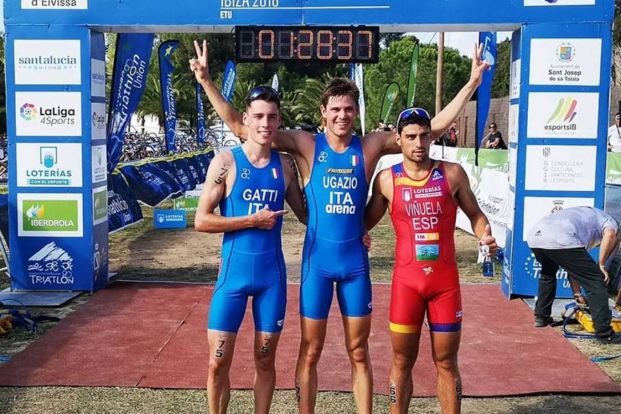 Los atletas de Castilla y León, Izquierdo y Viñuela, bronce en el Europeo de Triatlón Cross de Ibiza