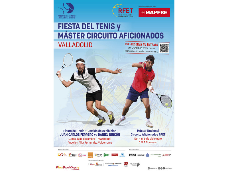 Valladolid acoge la gran Fiesta del Tenis del 4 al 6 de noviembre