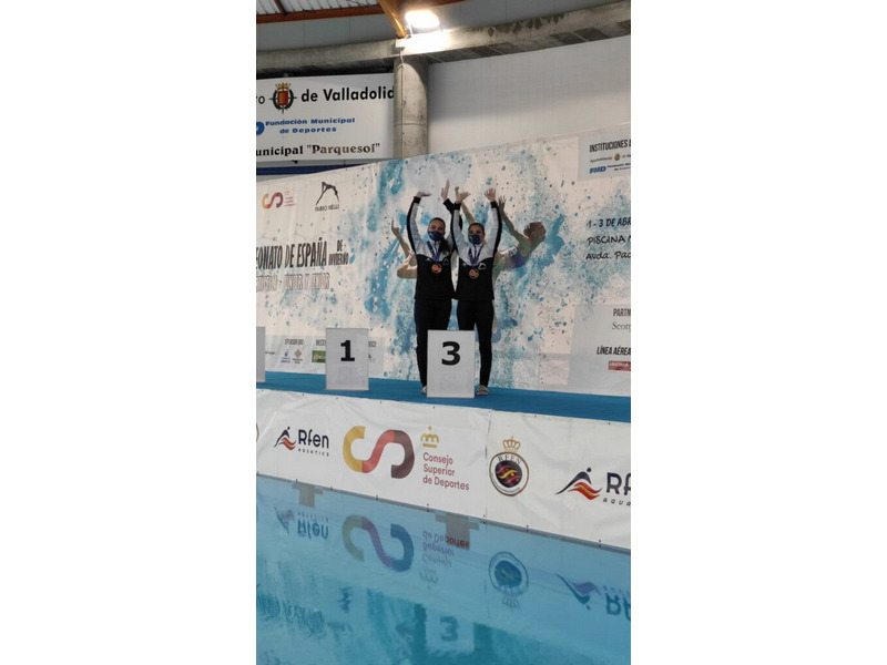 El club Fabio Nelli de natación artística consigue dos bronces en el Campeonato de España