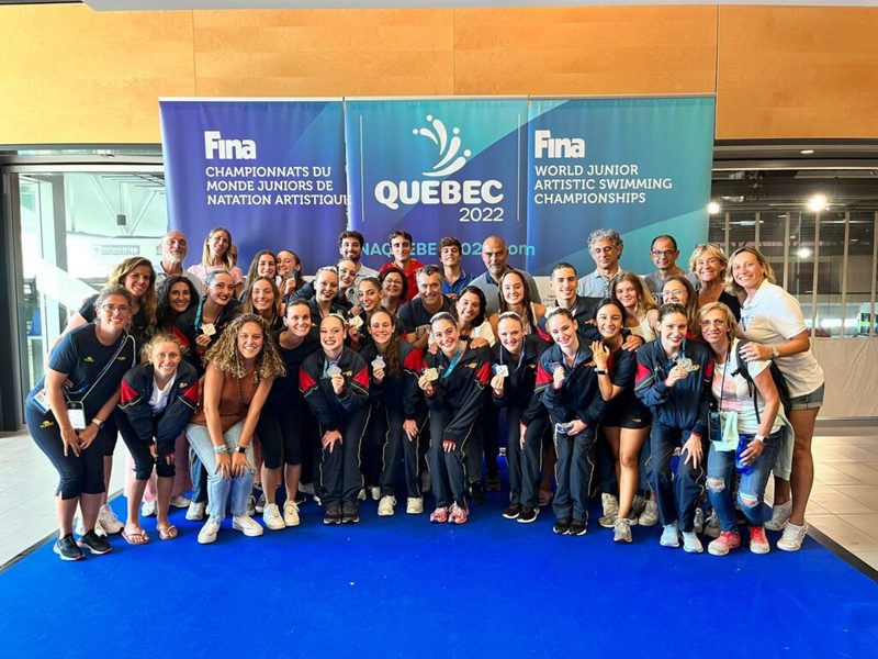 España se cuelga 11 medallas en el Mundial de natación artística con la participación de la entrenadora Laura López